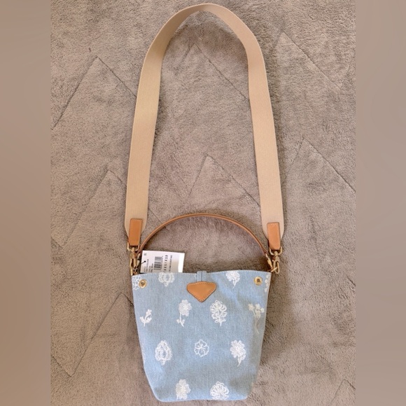 NEW🔥LONGCHAMP XS Le Roseau Denim Bucket Bag🔥 - Picture 4 of 13